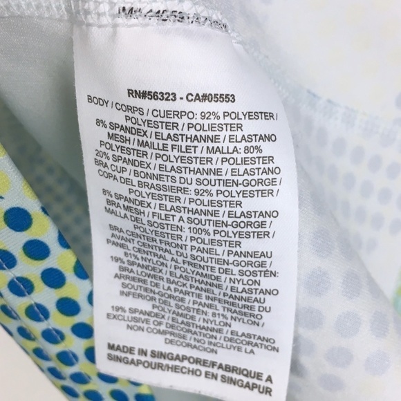 NIKE Dri Fit Tank Racerback Sports Bra Top Dots Workout Tennis Running Medium - Picture 12 of 14